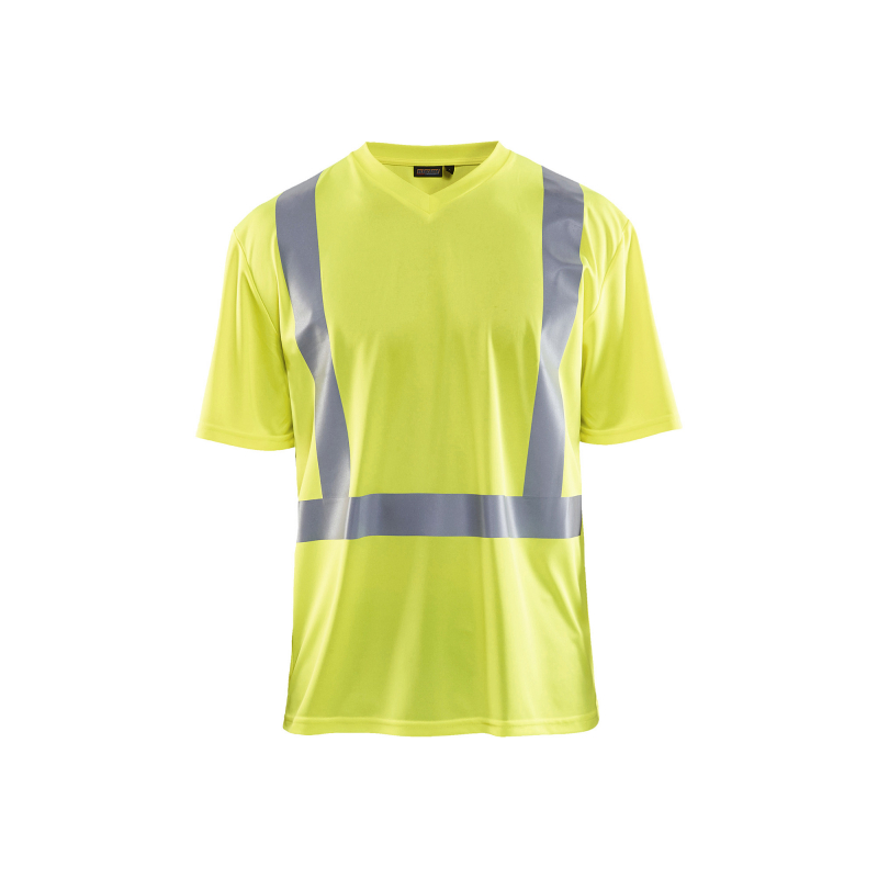 T-shirt de chantier haute-visibilité anti-UV col V - Blaklader - 3382