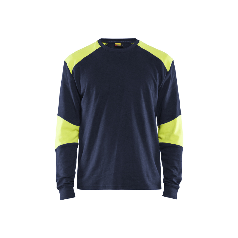 T-shirt de chantier retardant flamme inhérent haute-visibilité Coton - Blaklader - 3457