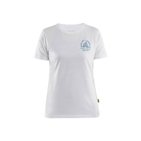 T-shirt de travail ajusté femme en coton - Blaklader - 9417 - Blanc