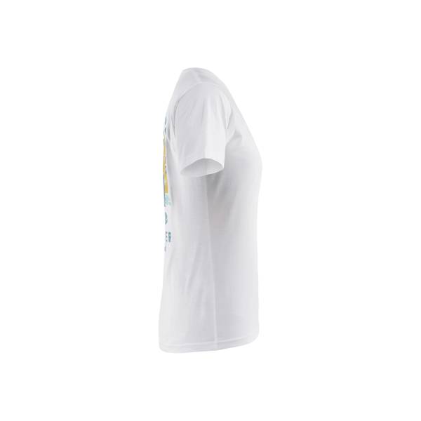 T-shirt de travail ajusté femme en coton - Blaklader - 9417 - Blanc