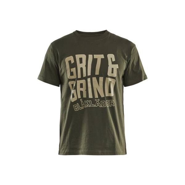 T-shirt de travail Grit & Grind - Blaklader - 9421 - Vert armée