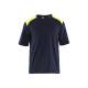 T-shirt de chantier retardant flamme haute-visibilité - Blaklader - 3476 - Marine/Jaune fluo