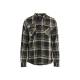 Chemise de travail flanelle robuste hiver coton - Blaklader - 3288 - Vert foncé/Noir