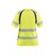 T-shirt de travail haute-visibilité femme - Blaklader - 3503 - Jaune fluo/Marine