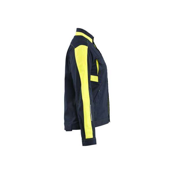 Veste de travail stretch anti-rayure femme - Blaklader - 4443 - Bleu/Jaune