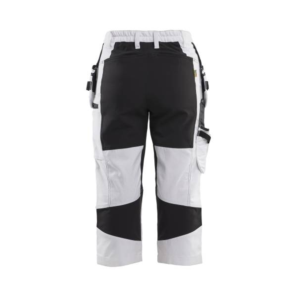 Pantacourt de chantier stretch femme X1900 - Blaklader - 7109 Blanc/Noir