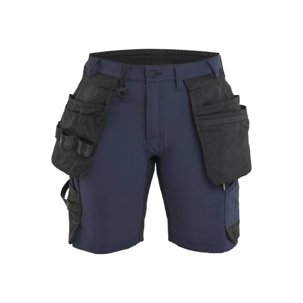 Short de travail Femme Stretch 4D - Blaklader - 7124 - Marine foncé/Noir