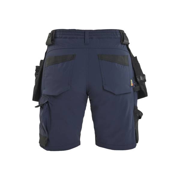 Short de travail Femme Stretch 4D - Blaklader - 7124 - Marine foncé/Noir