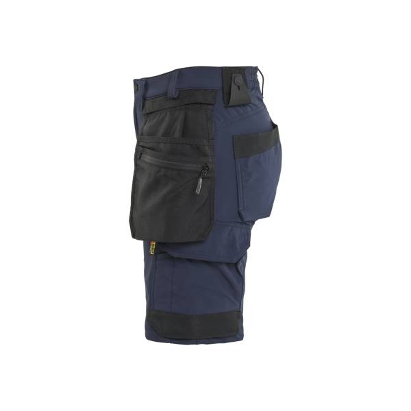 Short de travail Femme Stretch 4D - Blaklader - 7124 - Marine foncé/Noir