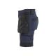 Short de travail Femme Stretch 4D - Blaklader - 7124 - Marine foncé/Noir