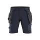 Short de chantier extensible 4D - Blaklader - 1702 - Marine foncé/Noir