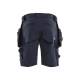 Short de chantier extensible 4D - Blaklader - 1702 - Marine foncé/Noir