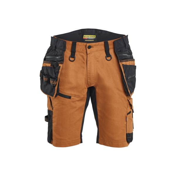 Short de travail stretch Striker - Blaklader - 1972 - Noir/Rouille