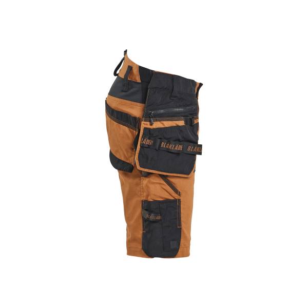 Short de travail stretch Striker - Blaklader - 1972 - Noir/Rouille