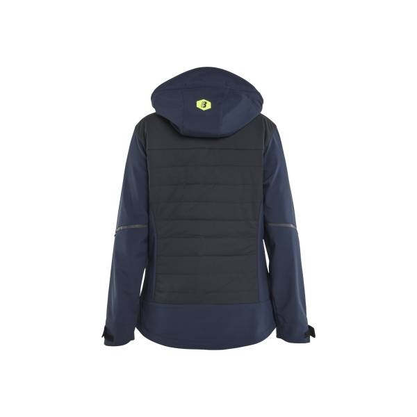 Veste de travail Softshell matelassée femme - Blaklader - 4733 - Bleu/Jaune