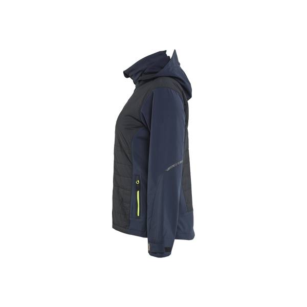 Veste de travail Softshell matelassée femme - Blaklader - 4733 - Bleu/Jaune