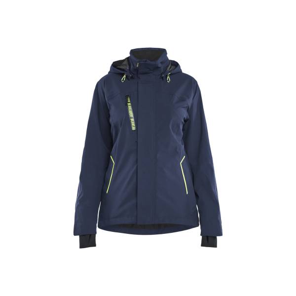 Veste hardshell imperméable stretch femme - Blaklader - 4403 - Bleu/Jaune