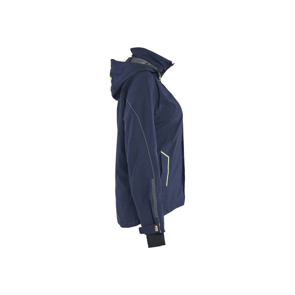 Veste hardshell imperméable stretch femme - Blaklader - 4403 - Bleu/Jaune