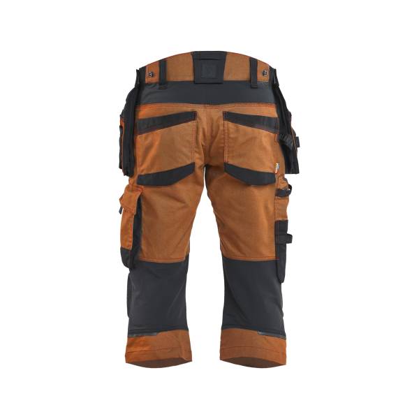 Pantacourt de chantier cotonpoly STRIKER - Blaklader - 1977 - Noir/Rouille