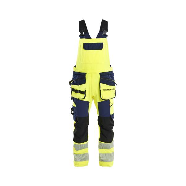 Salopette de chantier haute-visibilité - Blaklader - 2626 Jaune fluo/Marine