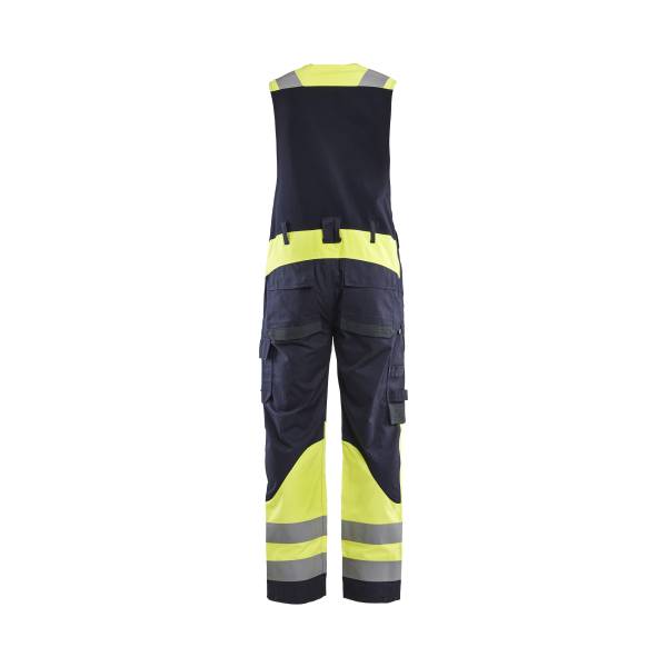 Combinaison de travail sans manches retardant flamme ATEX MULTINORMES INHERENT - Blaklader - 2887 Marine/Jaune fluo