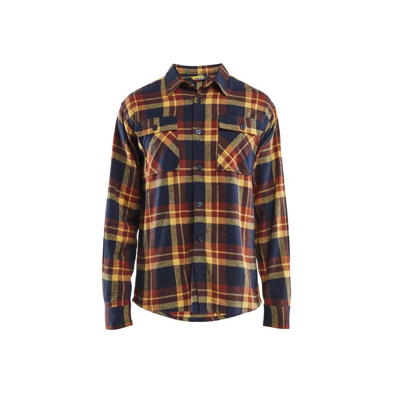 Chemise de travail flanelle robuste hiver coton - Blaklader - 3288