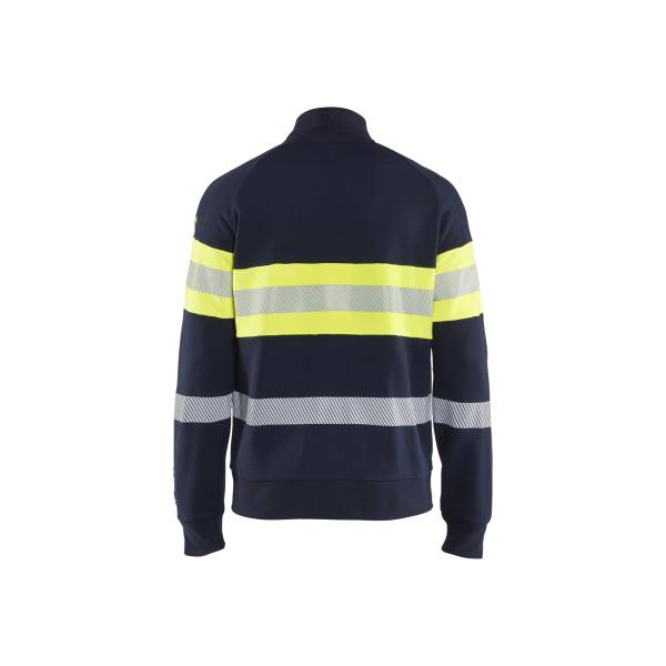 Veste de chantier ignifugée haute-visibilité ATEX multinormes - Blaklader - 3462 - Marine/Jaune fluo