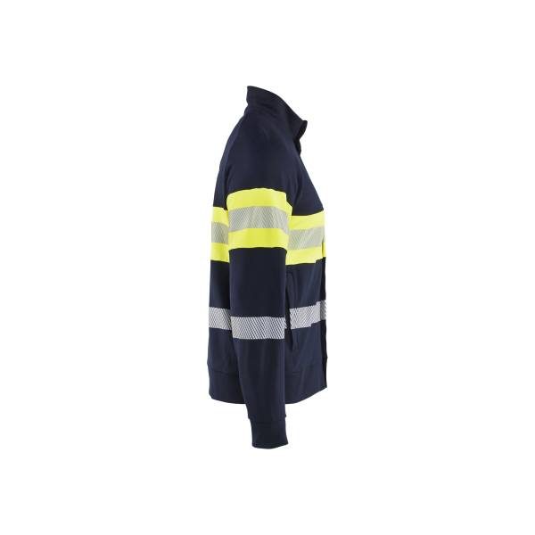 Veste de chantier ignifugée haute-visibilité ATEX multinormes - Blaklader - 3462 - Marine/Jaune fluo