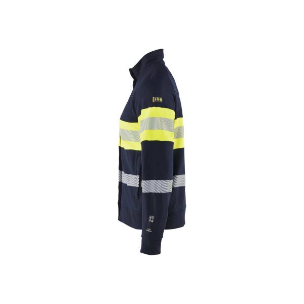 Veste de chantier ignifugée haute-visibilité ATEX multinormes - Blaklader - 3462 - Marine/Jaune fluo
