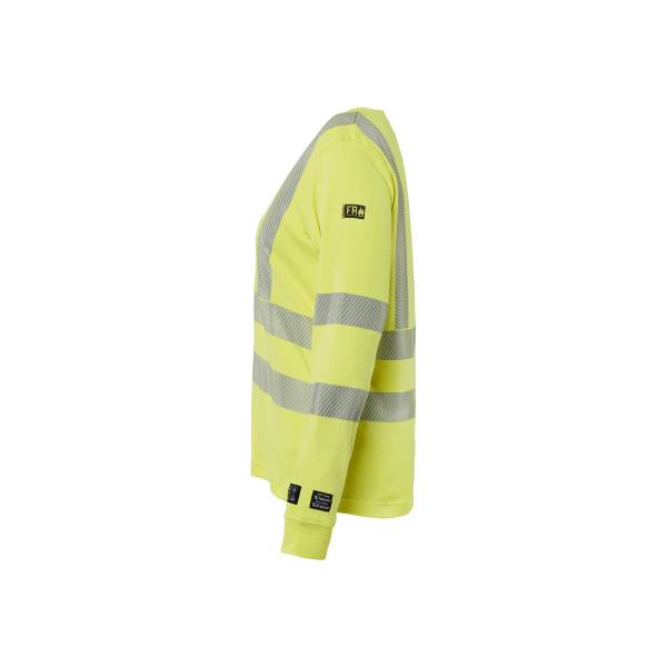 T-shirt de chantier ignifugé haute-visibilité femme Cotonpoly - Blaklader - 3469 - Jaune fluo