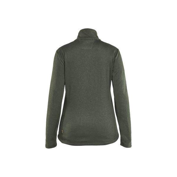Sweat zippé femme réfléchissant - Blaklader - 3549 - Vert foncé/Noir