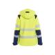 Veste softshell haute-visibilité doublée femme - Blaklader - 4401 - Jaune fluo/Marine