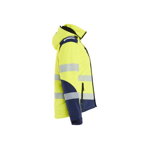 Veste softshell haute-visibilité doublée femme - Blaklader - 4401 - Jaune fluo/Marine