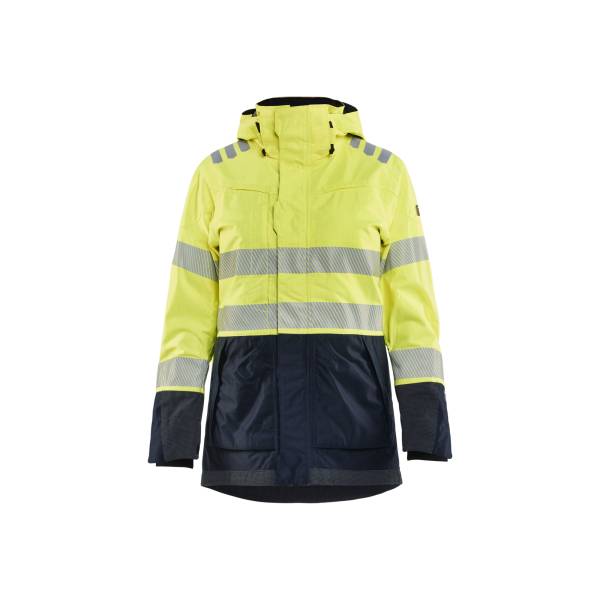 Veste hardshell ATEX multinormes haute-visibilité ignifugé femme - Blaklader - 4449 - Jaune fluo/Marine