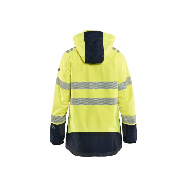 Veste hardshell ATEX multinormes haute-visibilité ignifugé femme - Blaklader - 4449 - Jaune fluo/Marine