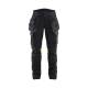 Pantalon de chantier ATEX multinormes inhérent femme Cotonpoly - Blaklader - 7108 - Noir/Jaune fluo