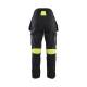 Pantalon de chantier ATEX multinormes inhérent femme Cotonpoly - Blaklader - 7108 - Noir/Jaune fluo