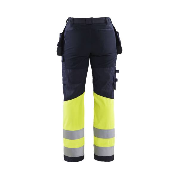 Pantalon de travail ATEX multinormes inhérent femme - Blaklader - 7185 Marine/Jaune fluo