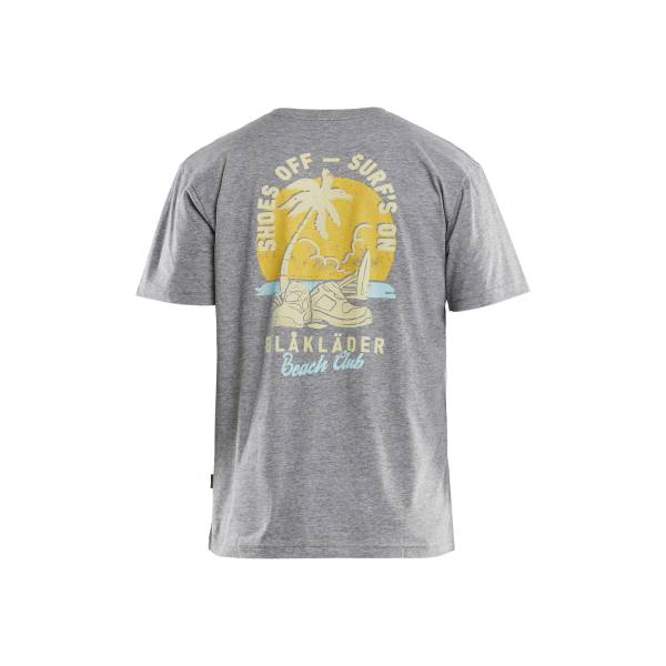 T-shirt de travail Coton et viscose - Blaklader - 9419 - Gris chiné