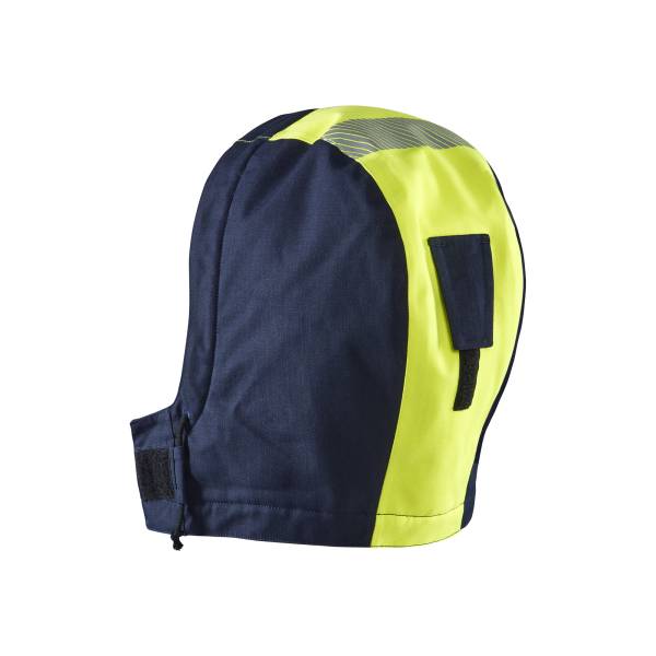 Capuche de chantier ignifugée ATEX MULTINORMES inhérent - Blaklader - 2167 - Marine/Jaune fluo