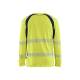 T-shirt de chantier haute-visibilité manches longues - Blaklader - 3599 - Jaune fluo/Marine