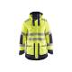 Parka de chantier haute-visibilité hiver imperméable - Evolution - Blaklader - 4469 - Jaune fluo/Marine