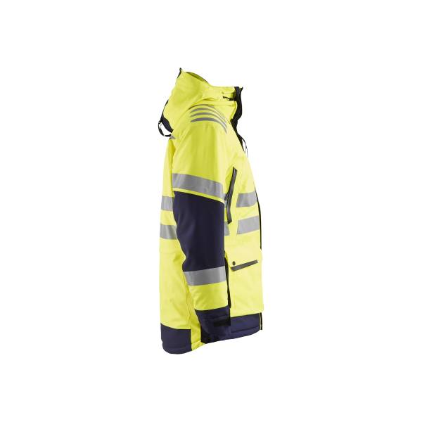 Parka de chantier haute-visibilité hiver imperméable - Evolution - Blaklader - 4469 - Jaune fluo/Marine