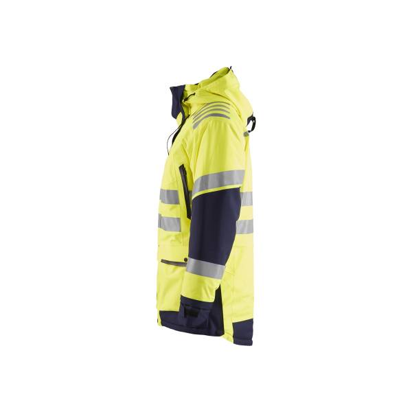 Parka de chantier haute-visibilité hiver imperméable - Evolution - Blaklader - 4469 - Jaune fluo/Marine