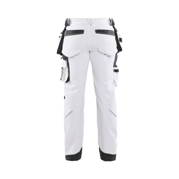 Pantalon de chantier Stretch 4D peintre Polyamide - Blaklader - 1079 Blanc/Gris foncé