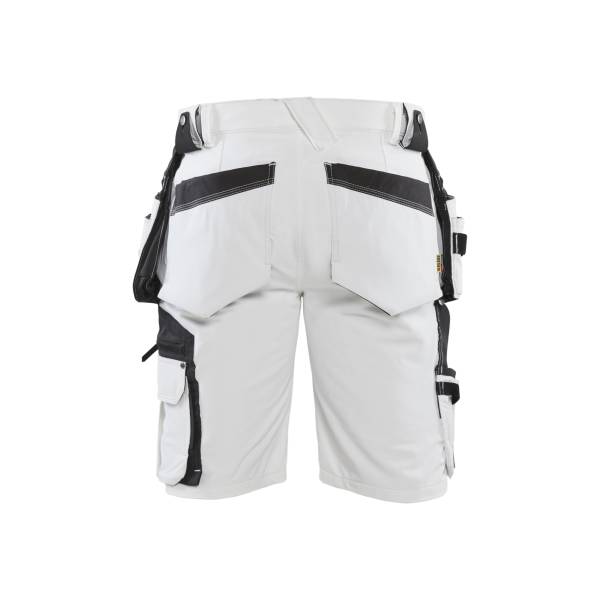 Short de chantier Stretch 4D - Blaklader - 1088 - Blanc/Gris foncé