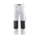 Pantalon de travail peintre 100% coton coupe droite - Blaklader - 1091 Blanc/Gris foncé