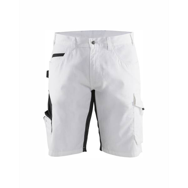 Short de chantier stretch Ripstop - Blaklader - 1094 - Blanc/Gris foncé