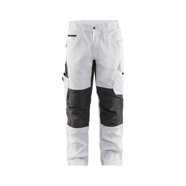 Pantalon de chantier peintre stretch Ripstop - Blaklader - 1095 - Blanc/Gris foncé