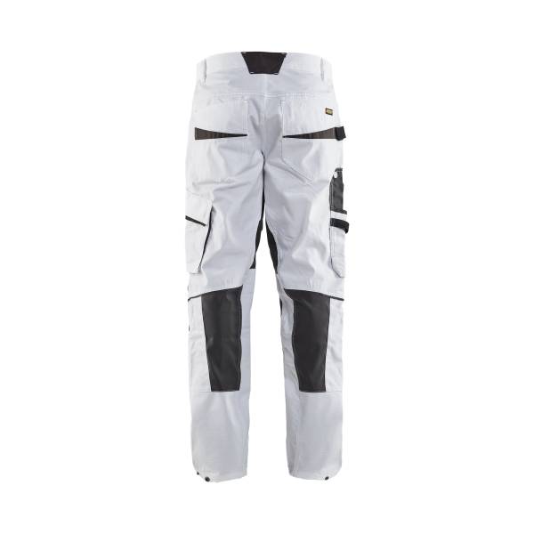 Pantalon de chantier peintre stretch Ripstop - Blaklader - 1095 - Blanc/Gris foncé
